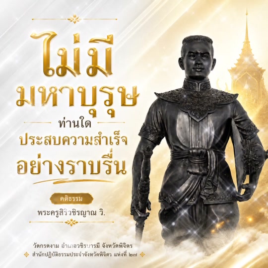 🌿 ไม่มีมหาบุรุษท่านใด ประสบความสำเร็จอย่างราบรื่น 🌿